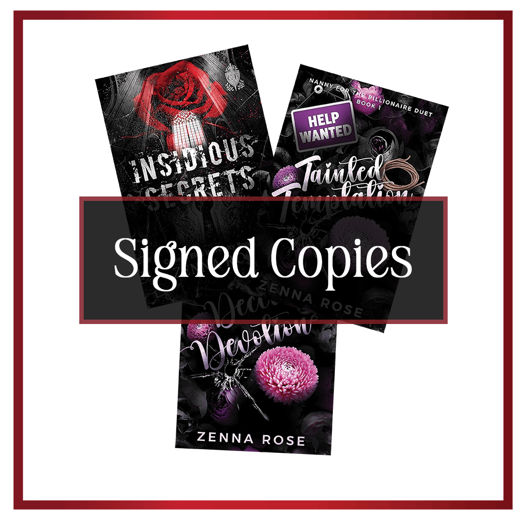 Signed Copies of Author Zenna Rose's Romance Books